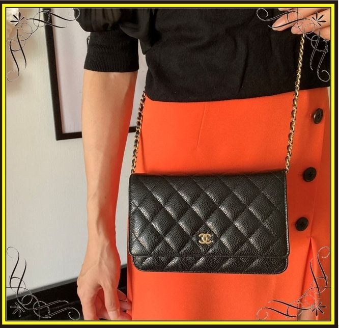 CHANEL】シャネル キャビアスキンチェーンバッグ (CHANEL/ショルダー