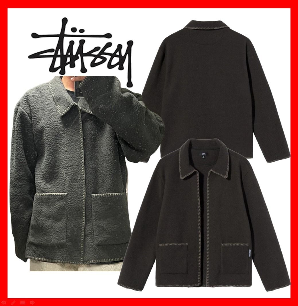 ☆【Stussy】☆Stussy Woodsy Blanket Stitch Fleece☆ (STUSSY
