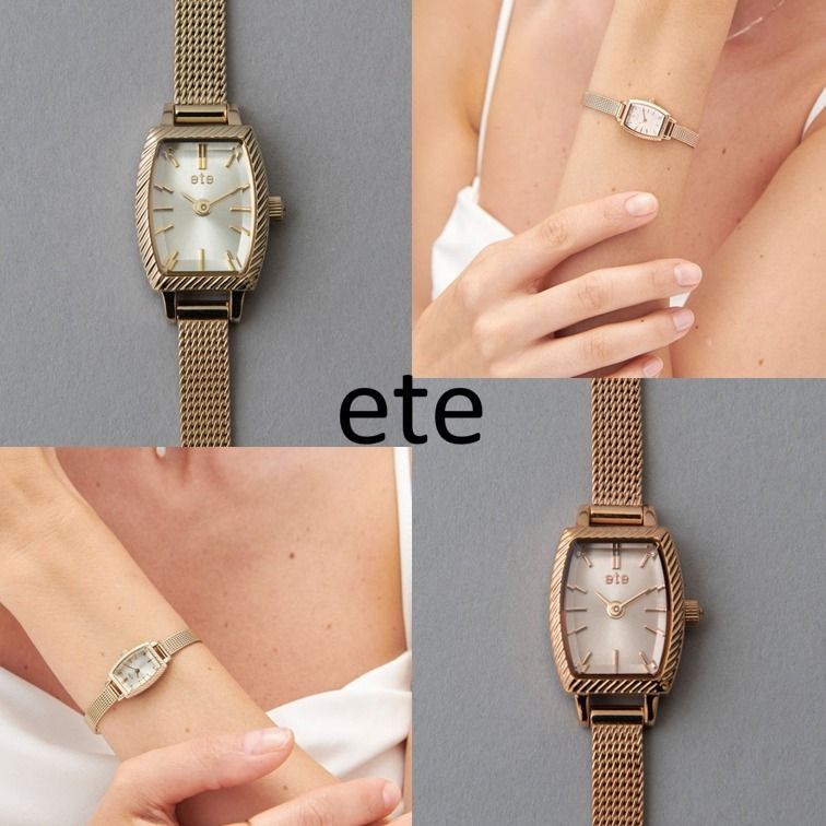 ete 腕時計 ウォッチ トノーフェイス ダイヤモンド ☆国内発送