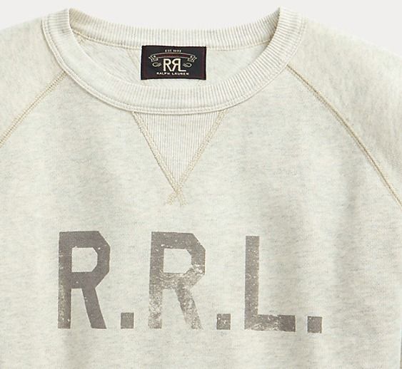 希少☆ RRL(ダブルアールエル) ロゴ スウェットシャツ (RRL/スウェット