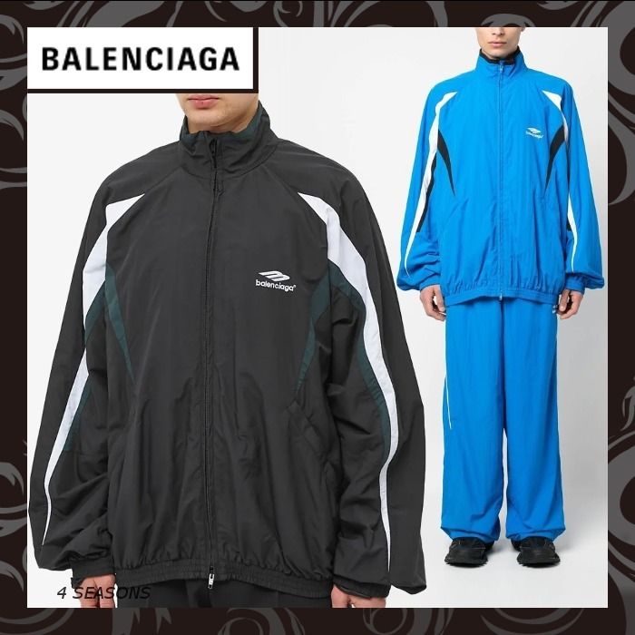 早期完売☆BALENCIAGA ロゴ刺しゅう TRACKSUIT ジャケット☆New