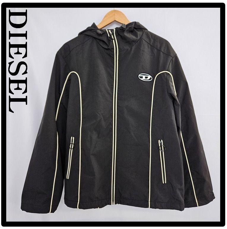 ☆関税込☆DIESEL☆Diesel J-Hives Windbreaker Black☆ (DIESEL