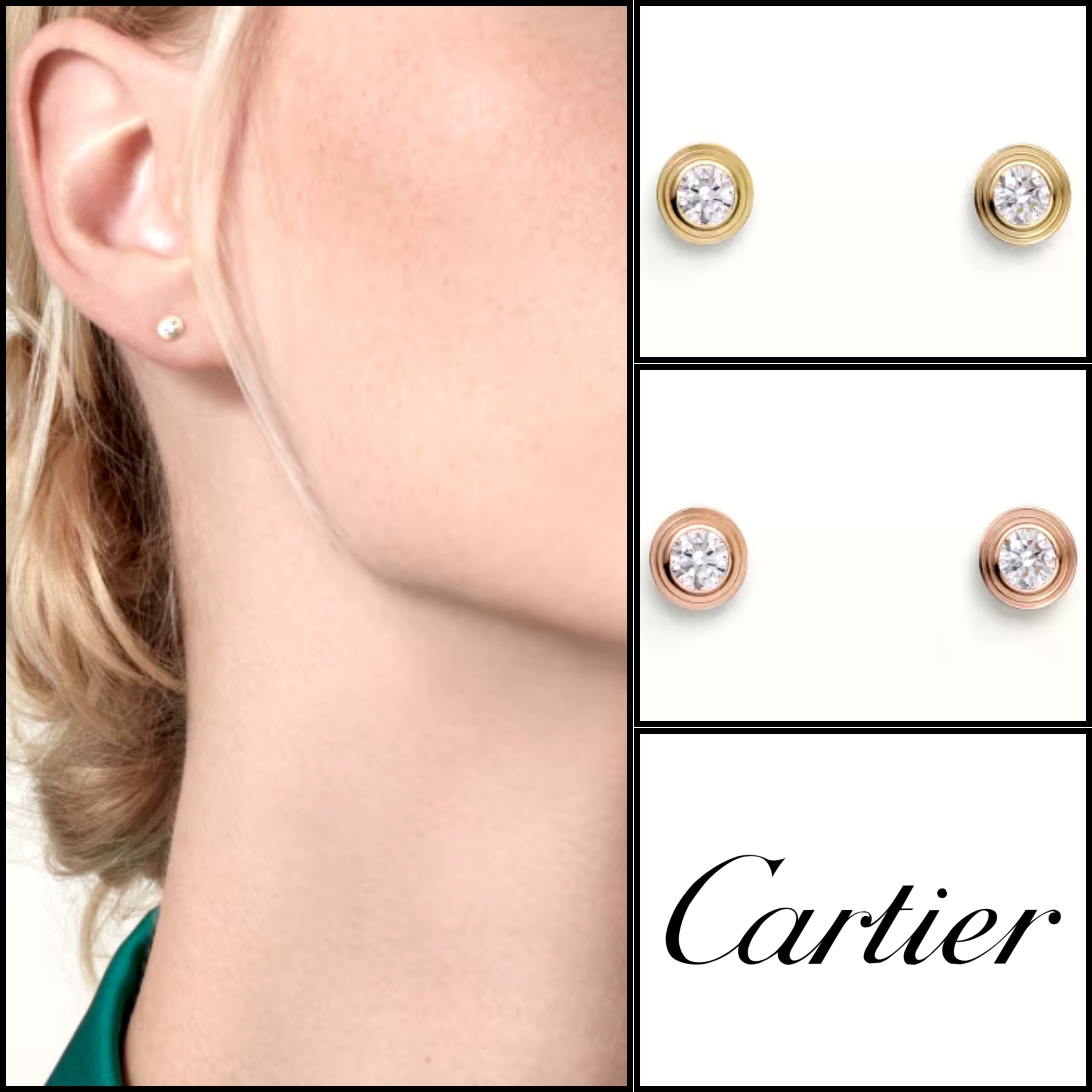 すぐ届く！ 【Cartier】 カルティエ ダムール ピアス 関税込 (Cartier