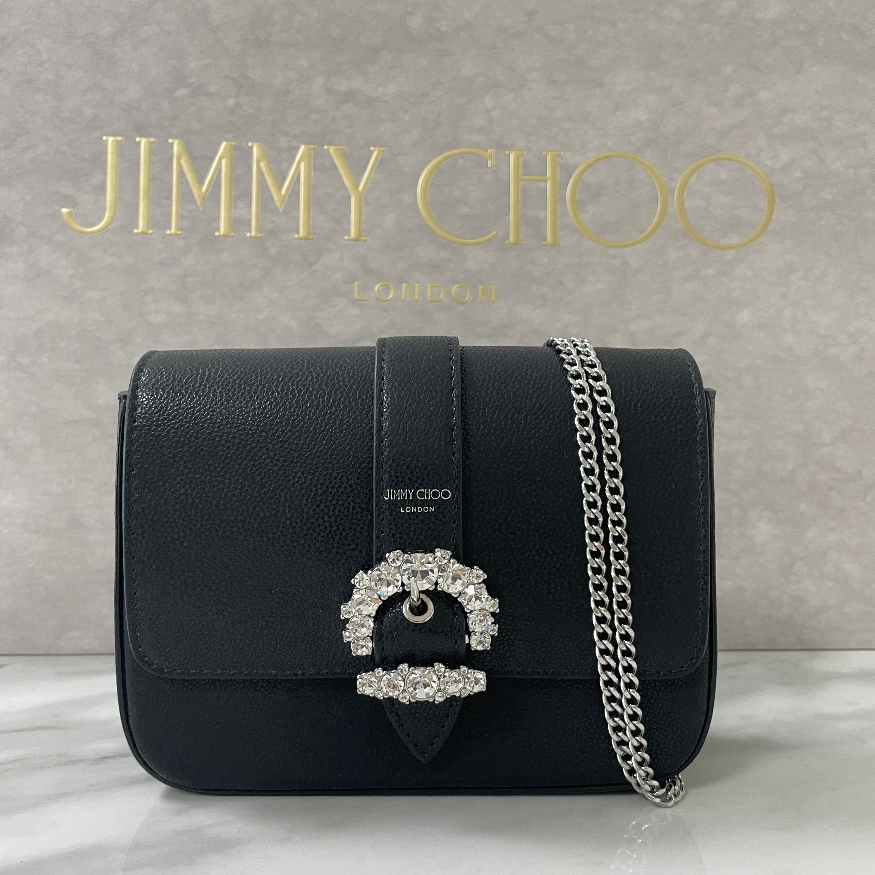 安心の直営店購入】ジミーチュウ cheri ショルダーバッグ (Jimmy Choo