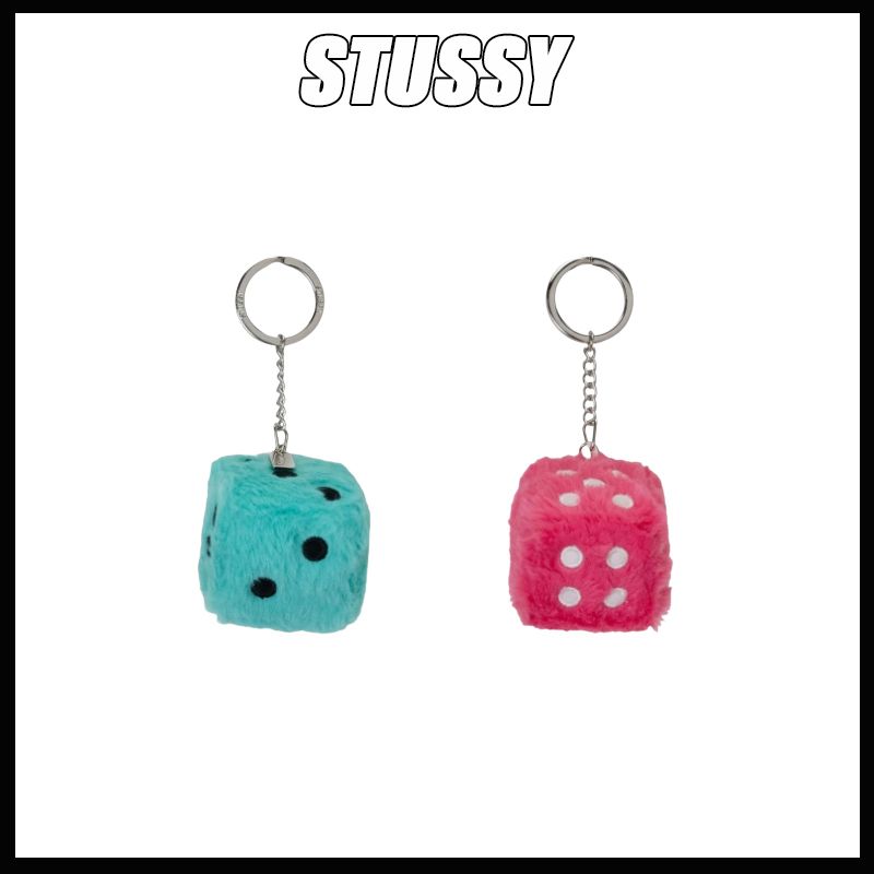 STUSSY】送料・関税込☆Fuzzy Dice Keychain (STUSSY/キーケース