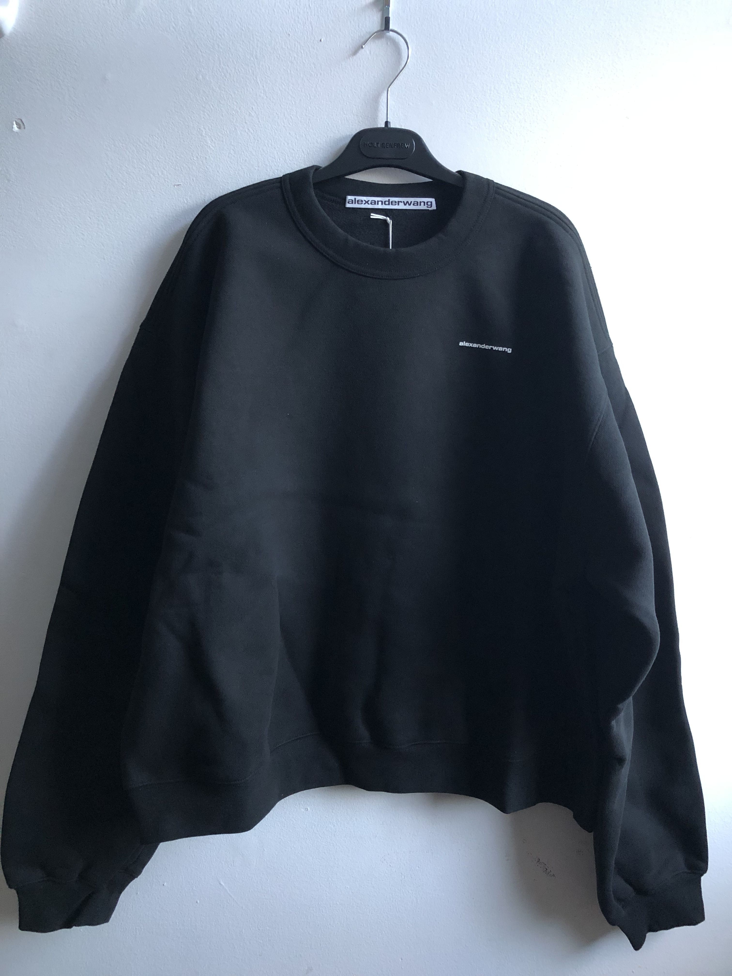 alexanderwang】crewneck pullover dense fleece スウェット