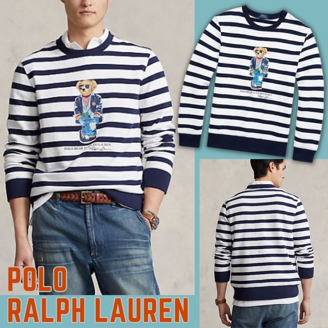 新着【Polo Ralph Lauren】ポロベア ボーダー スウェット シャツ (POLO