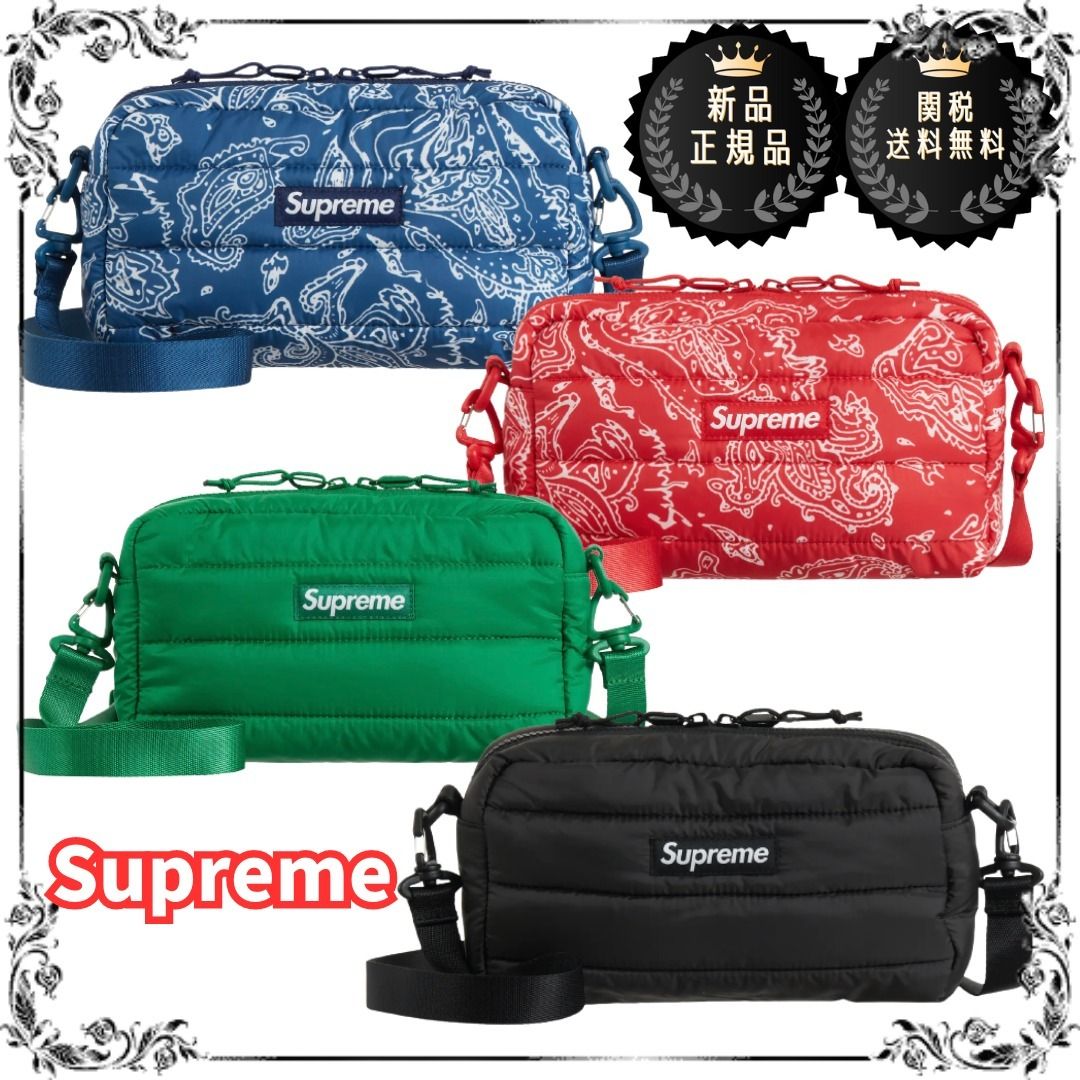 Supreme パッファー サイドバック ボディバッグ 4色 ○関送無