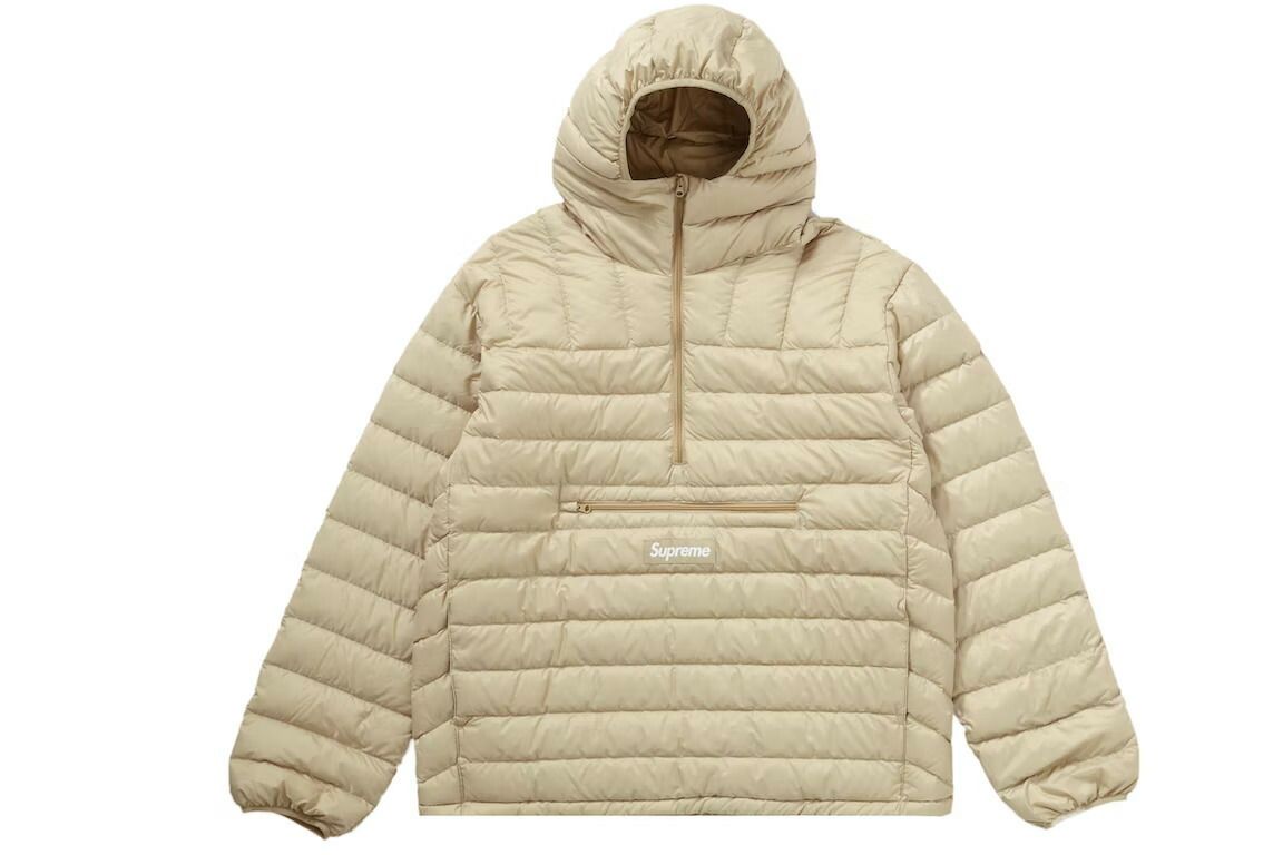 Supreme Micro Down Half Zip Hooded Pullover Tan シュプリーム