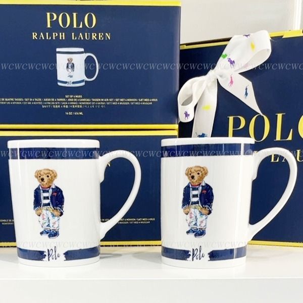 ラルフローレン【SALE】□国内発□ベア マグカップ4個セット (POLO