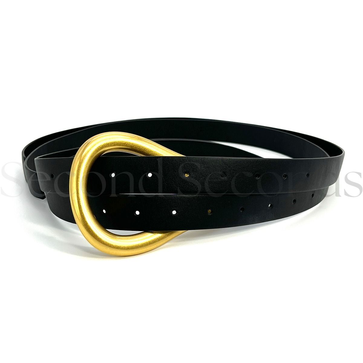 即発 BOTTEGA VENETA HORSEBIT ホースビット ダブルレザーベルト