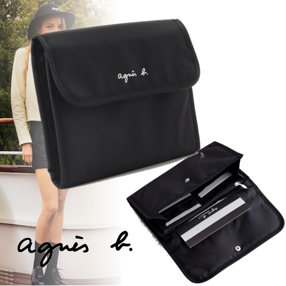 アニエスベー】素敵！ CARNET ロゴ母子手帳ケース (Agnes b/母子手帳