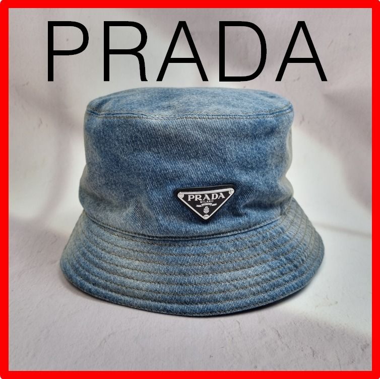 ☆人気☆【PRADA】☆プラダ デニム バケットハット 帽.子☆ (PRADA