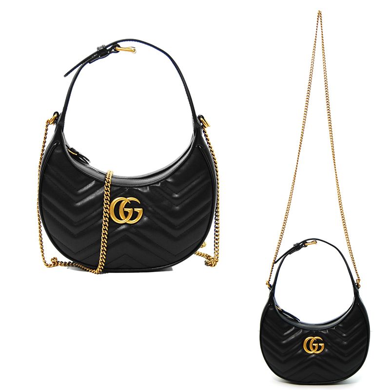 関税負担なし☆GUCCI グッチ ハーフムーンシェイプ ミニバッグ (GUCCI