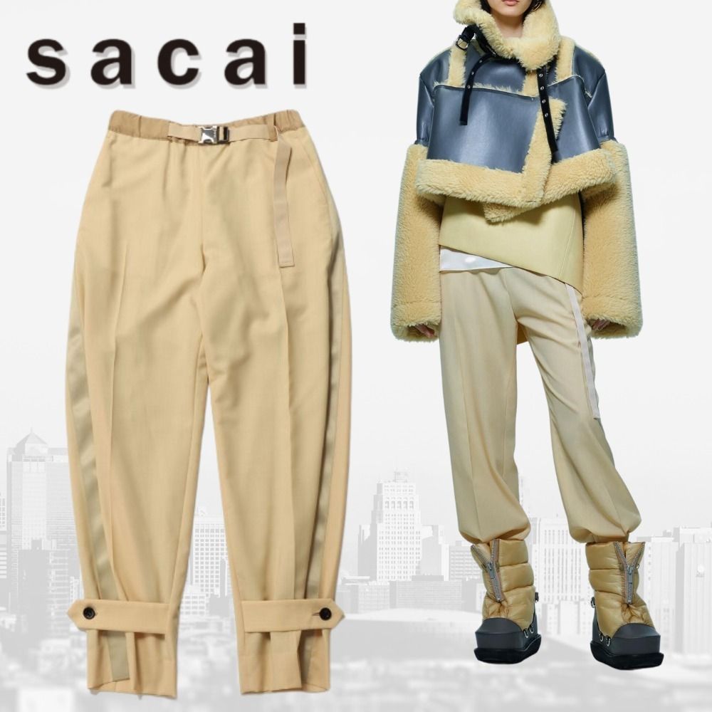 Sサイズ！国内発送【sacai】Suiting Pants スラックス イエロー (sacai
