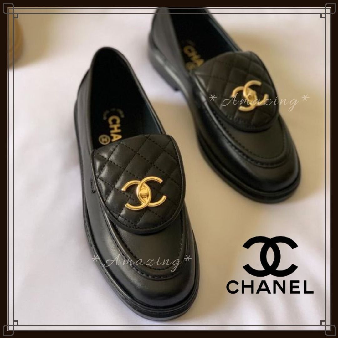 Chanel】大人気! おしゃれ CCターンロック ローファーG36646 (CHANEL