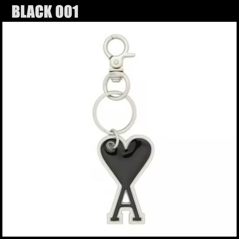 AMI PARIS アミパリス ロゴ ハート キーリング キーホルダー (AMI