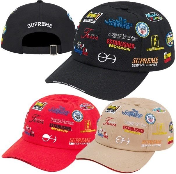 Supreme シュプリーム スポンサー 6 パネル キャップ FW22 (Supreme