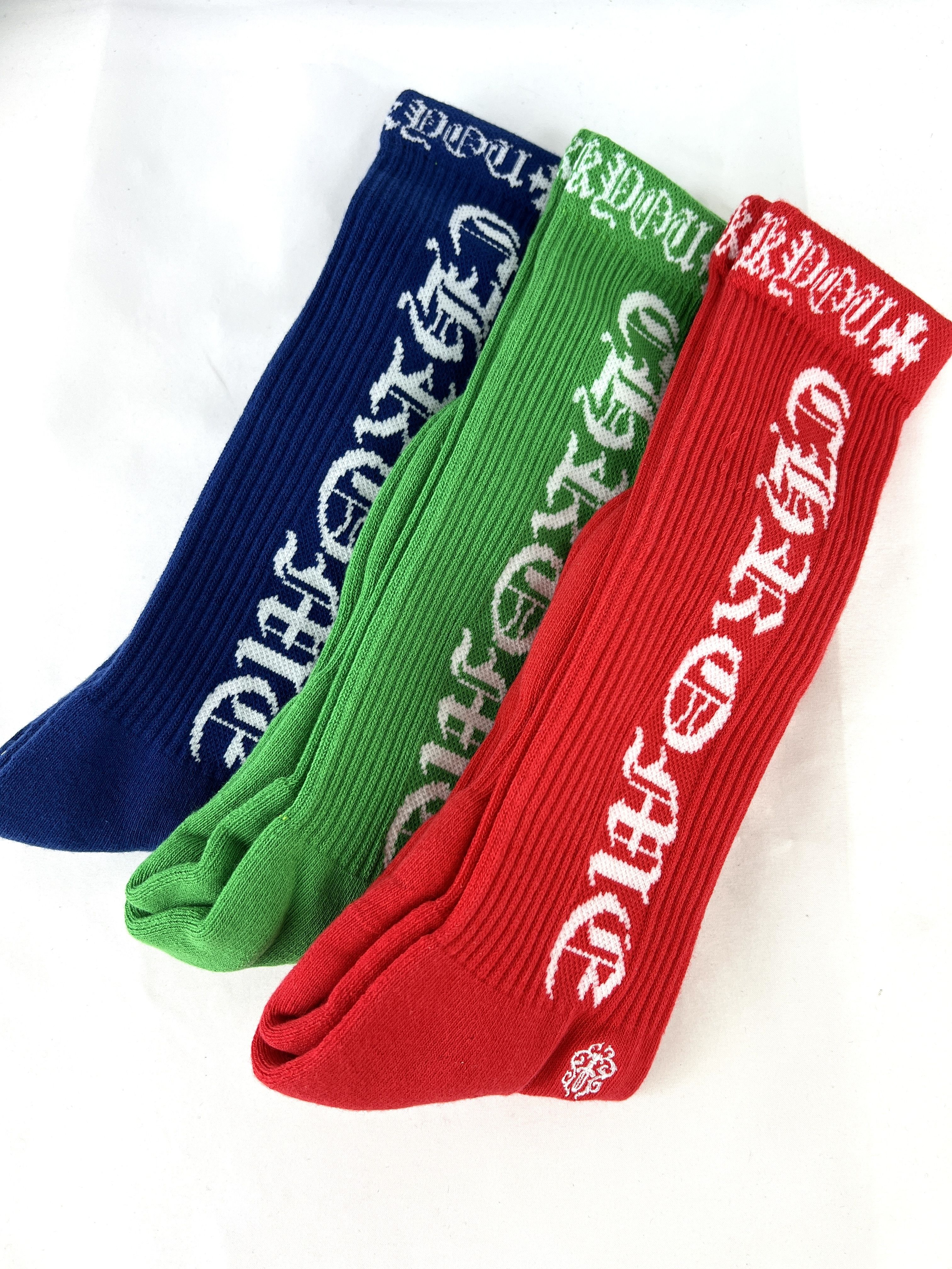 CHROME HEARTS クロムハーツ ソックス 靴下 3足セット (CHROME HEARTS