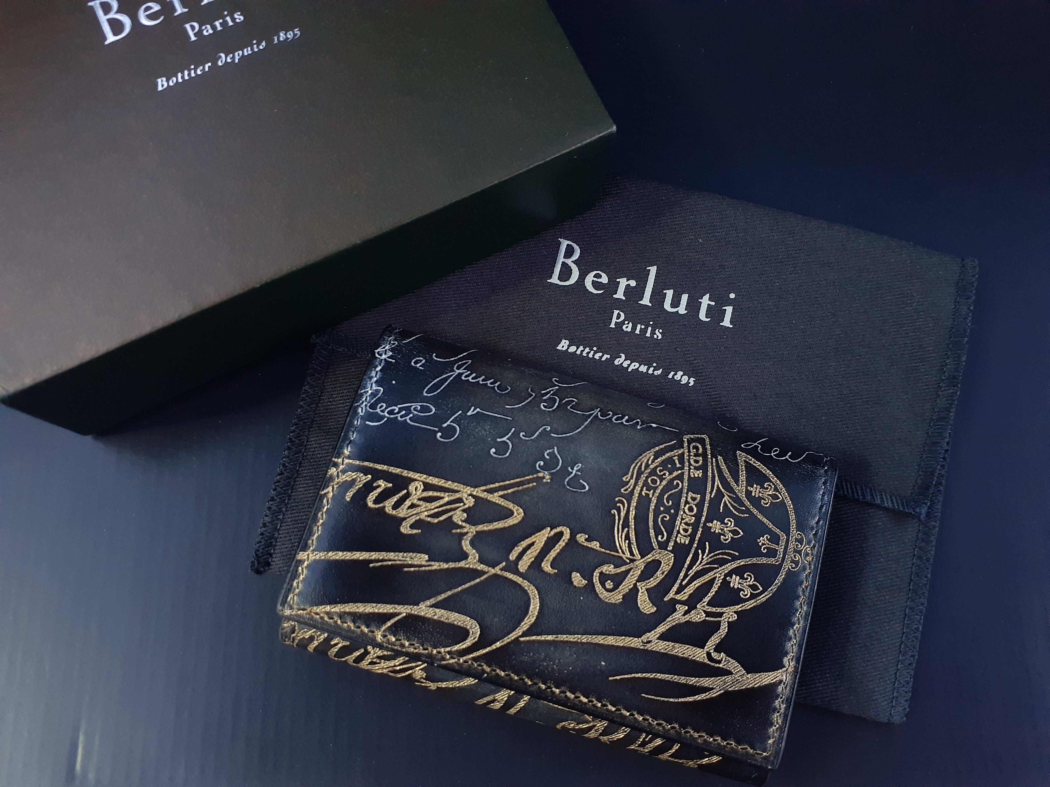 関税込スタンプx金銀Wパティーヌ希少品!! ベルルッティ IMBUIA