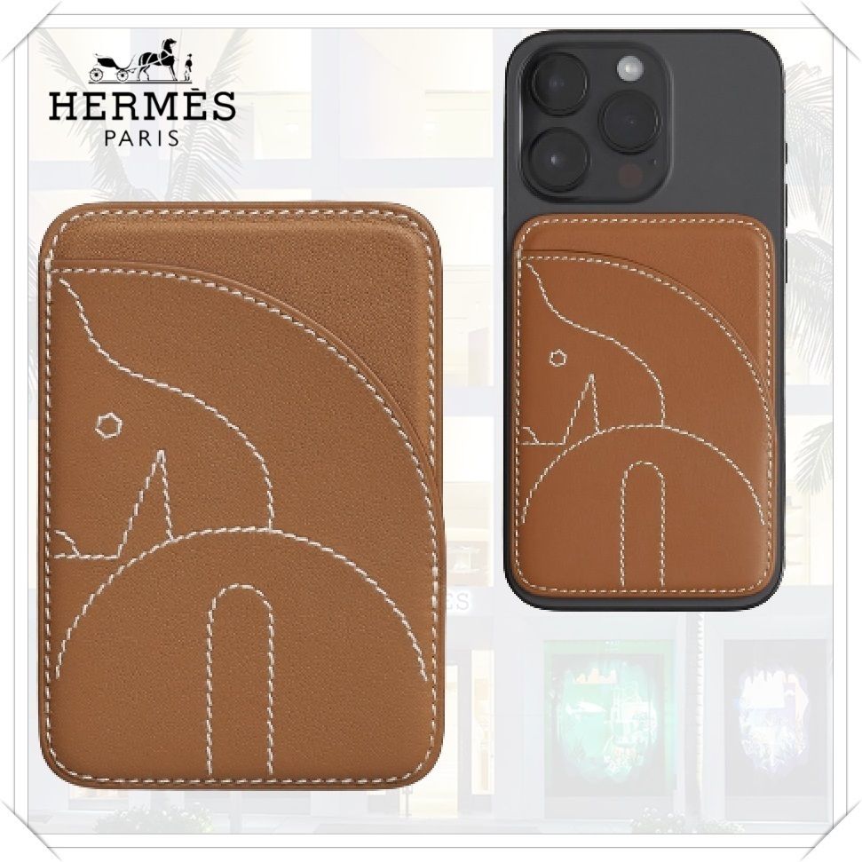 使い勝手◎》 エルメス MagSafe カード ホルダー シュヴァル (HERMES