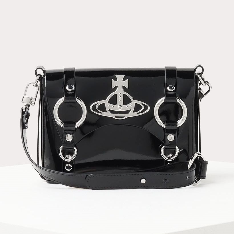 ☆vivienne westwood☆KIM レザー ショルダーバッグ エナメル