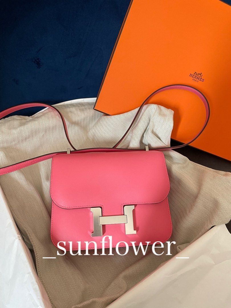 エルメス コンスタンスミニ スイフト ローズアザレ/S金具 (HERMES