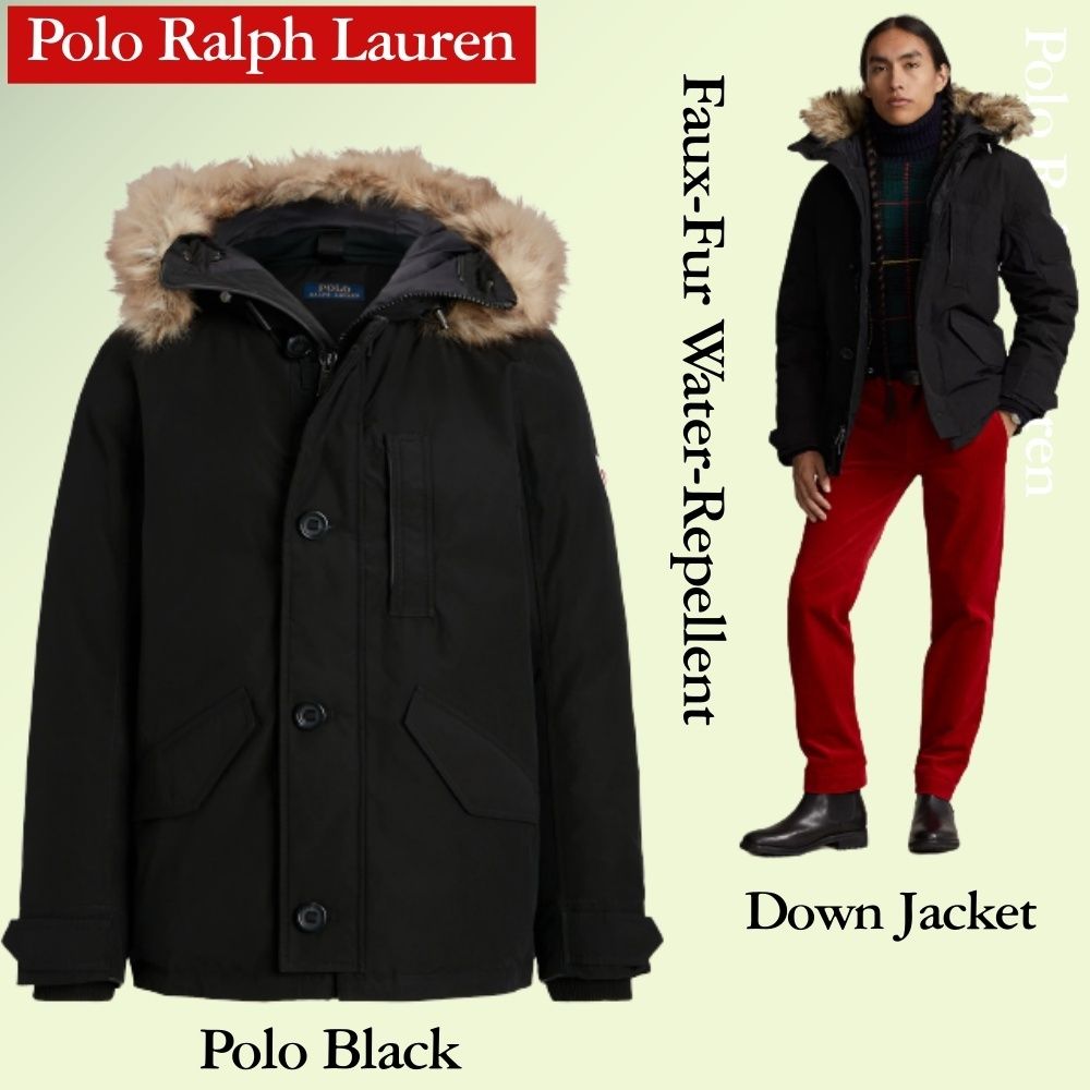 POLO RALPH LAUREN フェイクファー撥水ダウンジャケット (POLO RALPH
