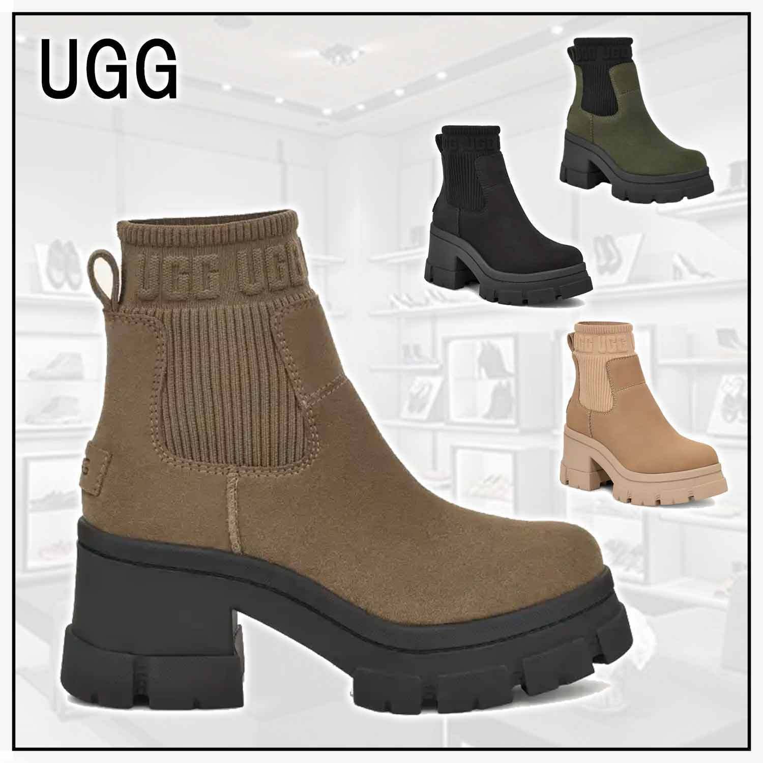 大人気 軽量 防水！【UGG】Brooklyn Chelsea チャンキー ブーツ (UGG