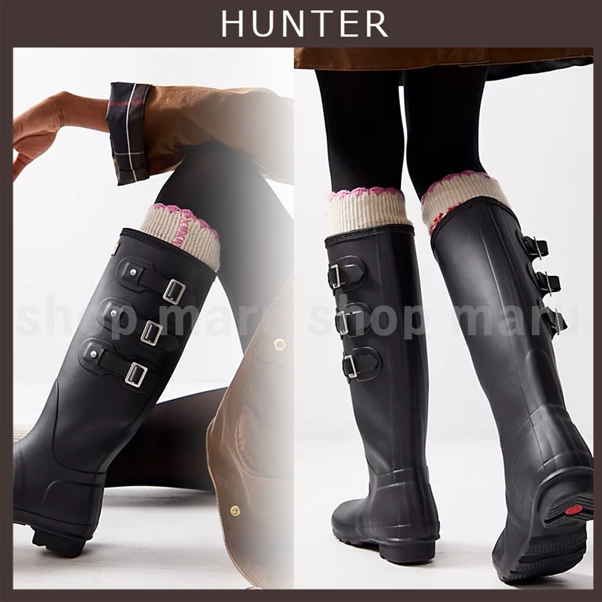 HUNTER◇オリジナル トール マルチ バックル レインブーツ (HUNTER
