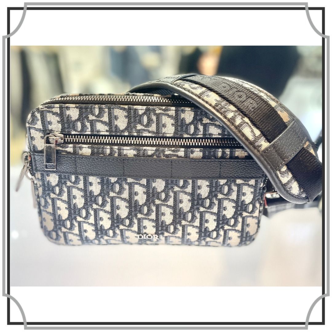 DIOR SAFARI ミニショルダーバッグ 3way レザー 黒ブラック ロゴ (Dior