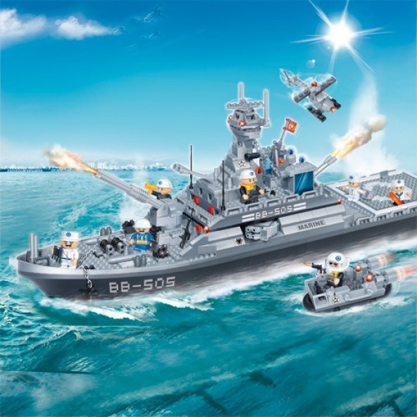 PTTAVM: Banbao 858 Parça Savaş Gemisi Lego Seti 8413
