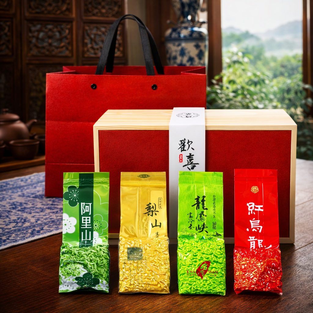 珍藏高山茶葉禮盒-2包組300g/杉林溪梨山阿里山/SGS合格/節慶送禮