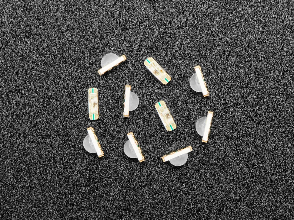 NeoPixel Addressable RGB LEDs - Slim Round 3.2mm x 1.0mm 10 pack