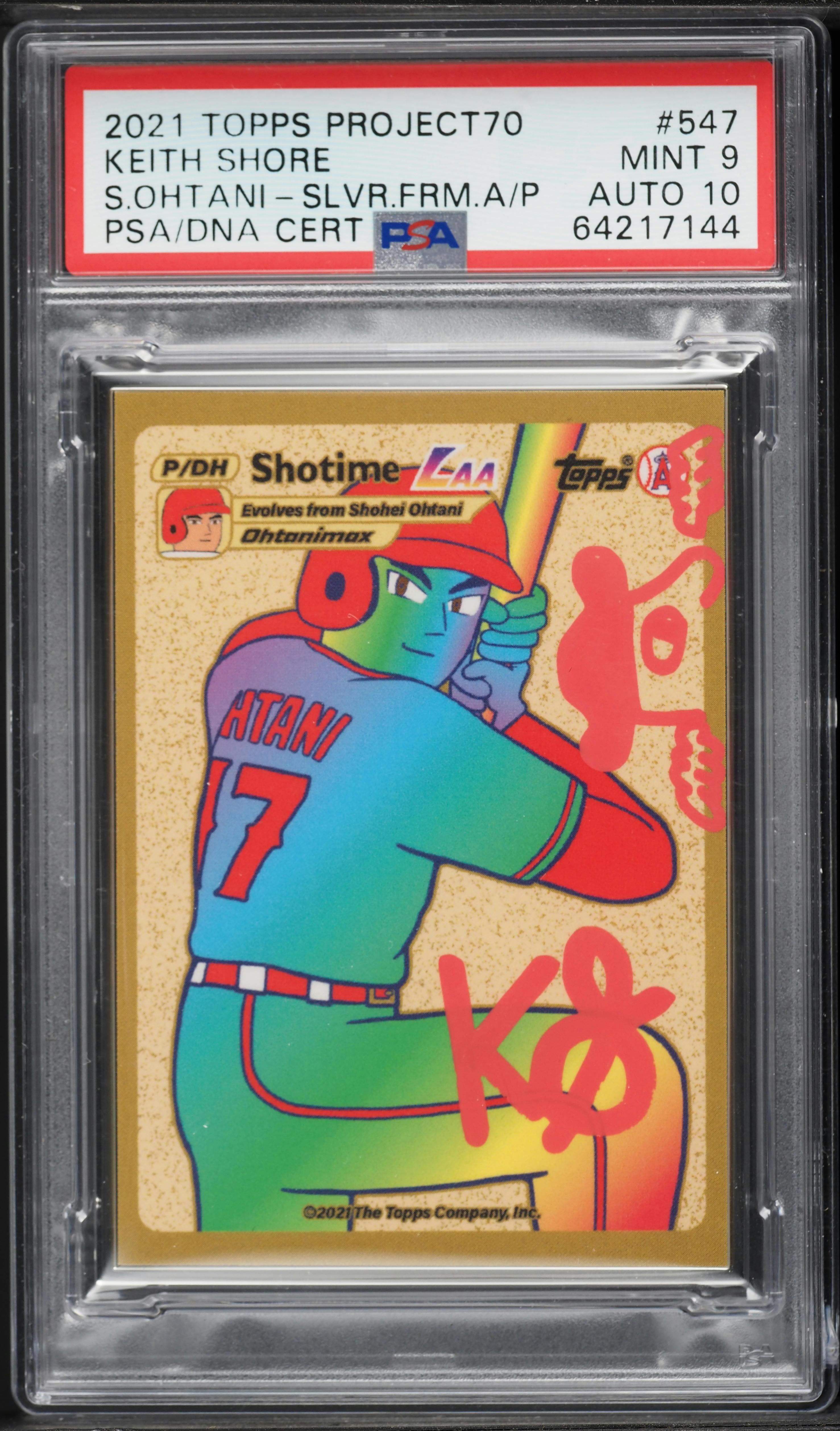 2021 Topps Project70 Silver Artist Proof Shohei Ohtani Keith Shore