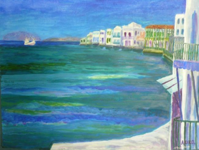 ギリシャ☆エーゲ海の島へスケッチ旅行 ～ミコノス島～』ミコノス島