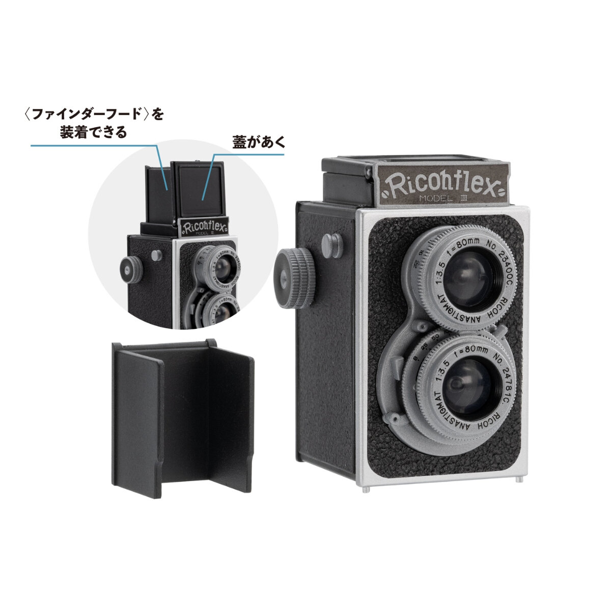 リコーのフィルムカメラ歴代名機がリアルなフィギュアに。「リコー