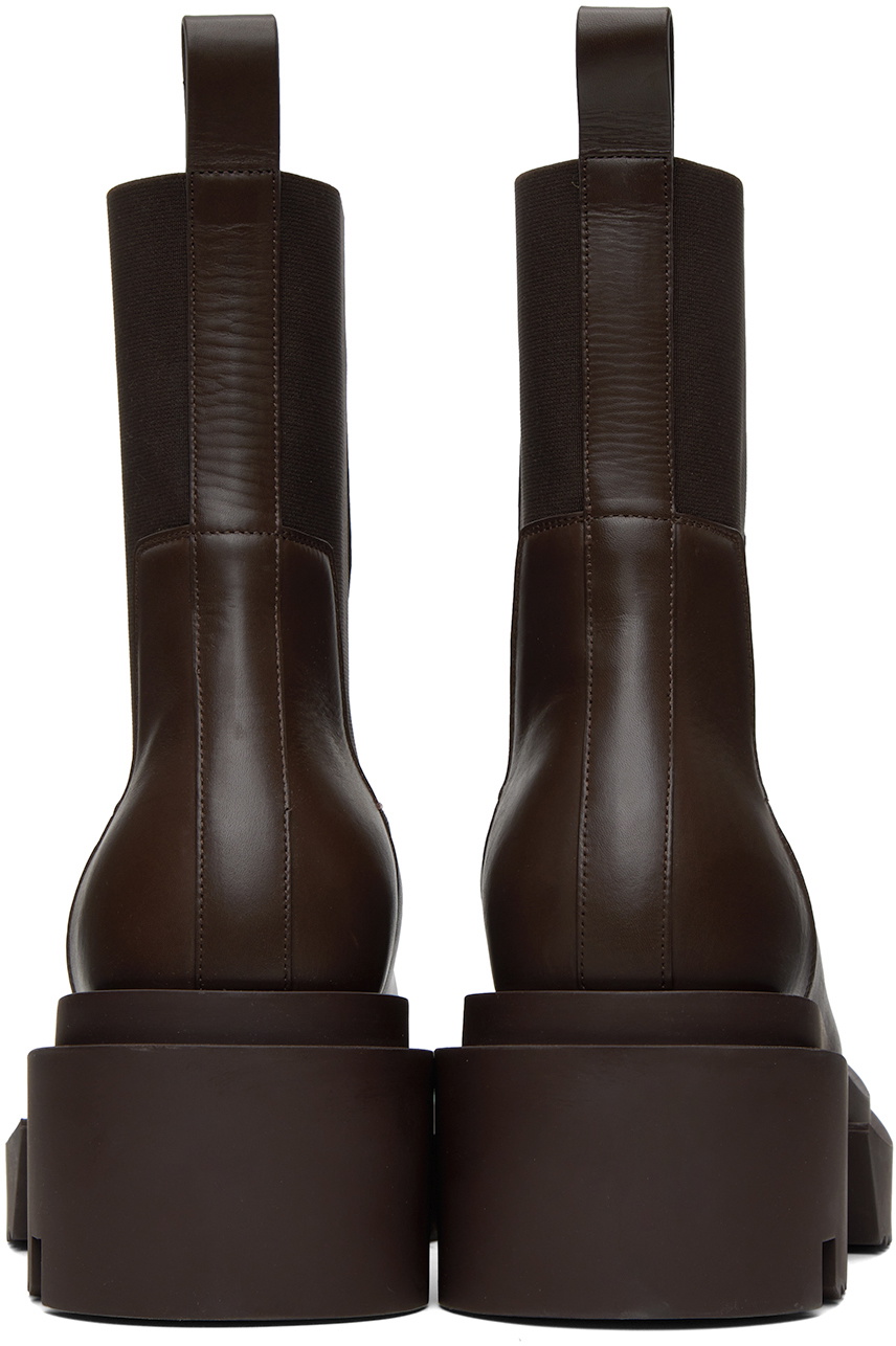 Rick Owens Brown Beatle Bogun Boots Rick Owens