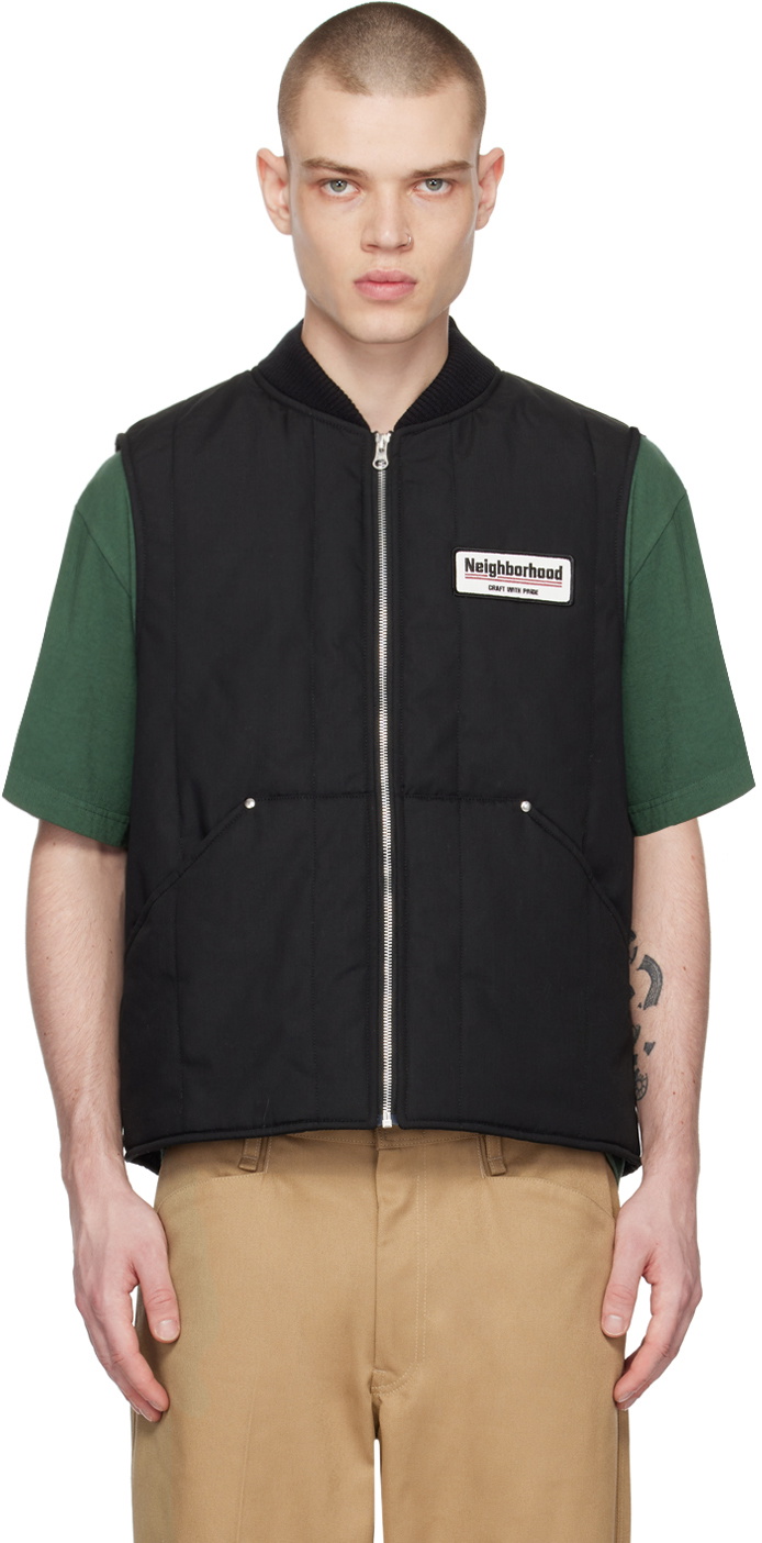 Neighborhood Black Padded Work Vest Neighborhood