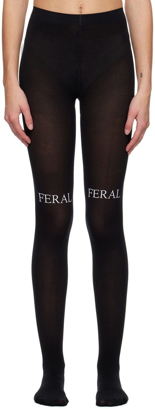 Praying SSENSE Exclusive Black 'Feral' Tights Praying