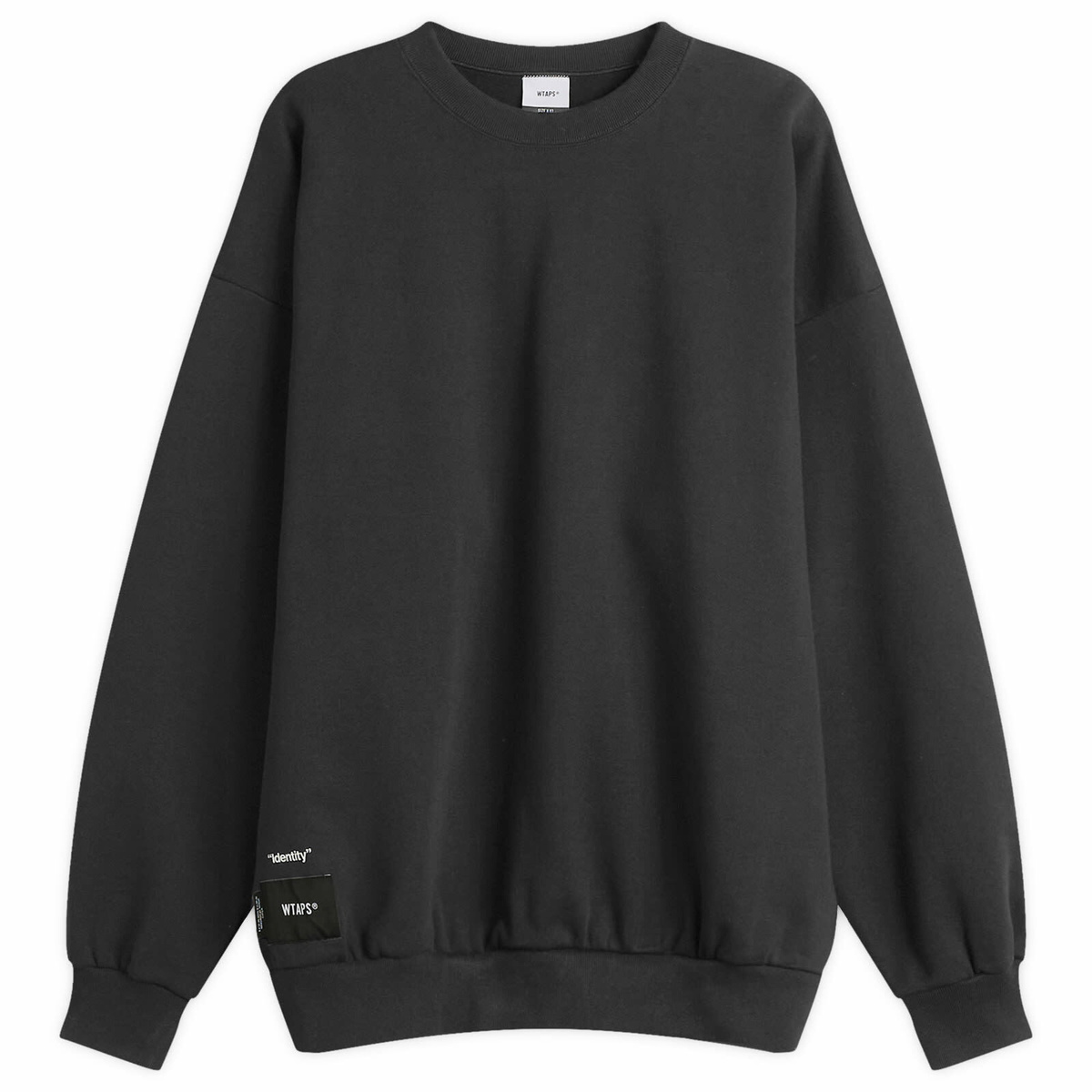 WTAPS Men's 03 Crew Neck Sweatshirt in Black WTAPS