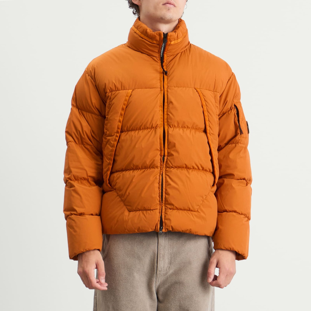 C.P. Company Men's Nycra R Jacket in Russet Orange C.P. Company