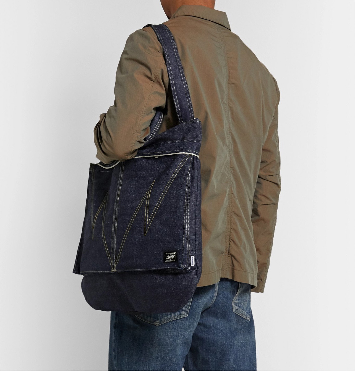 Neighborhood - Porter-Yoshida & Co Denim Tote Bag - Blue Neighborhood