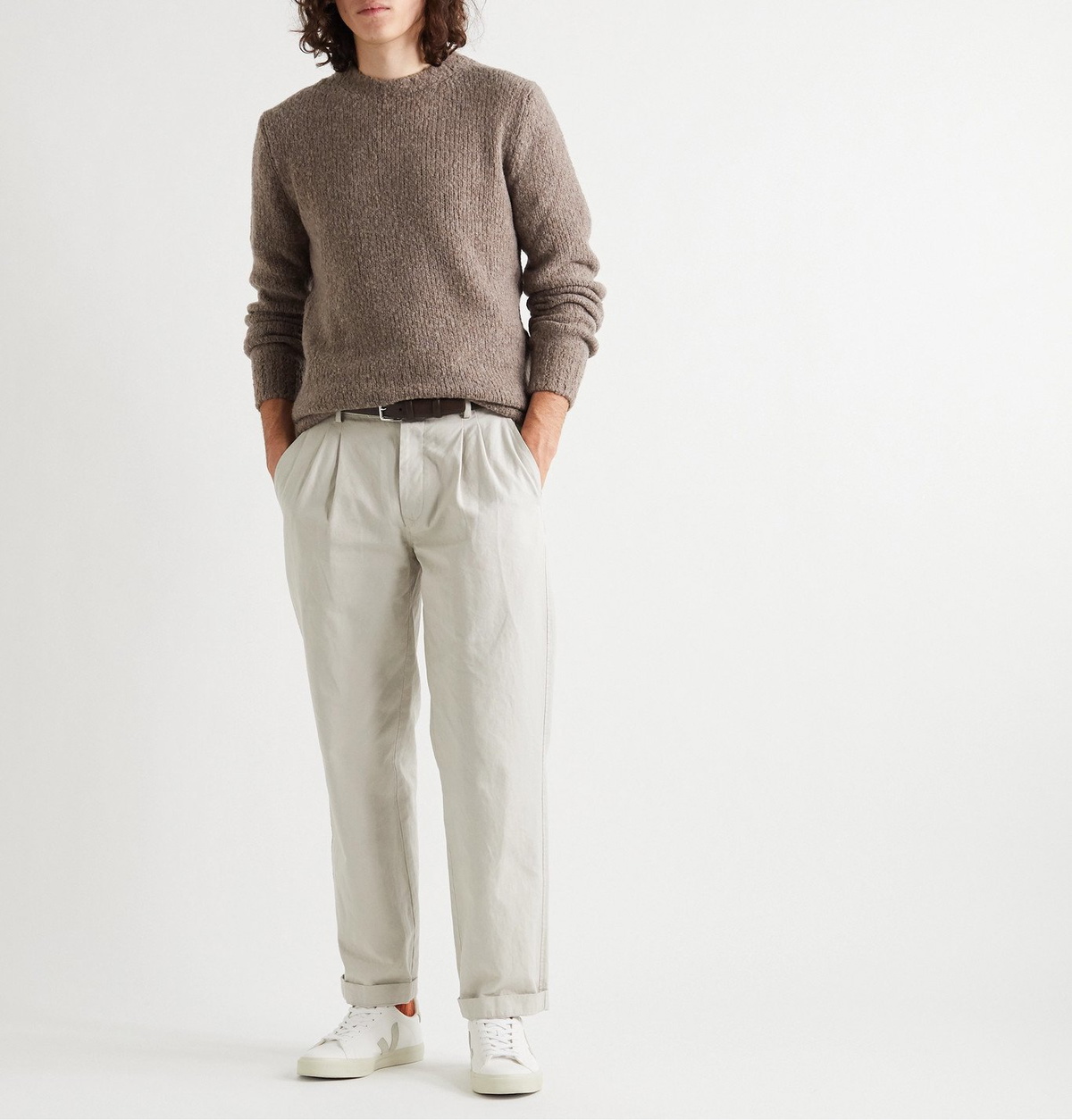 De Bonne Facture - Pecora Nera Wool Sweater - Neutrals De Bonne