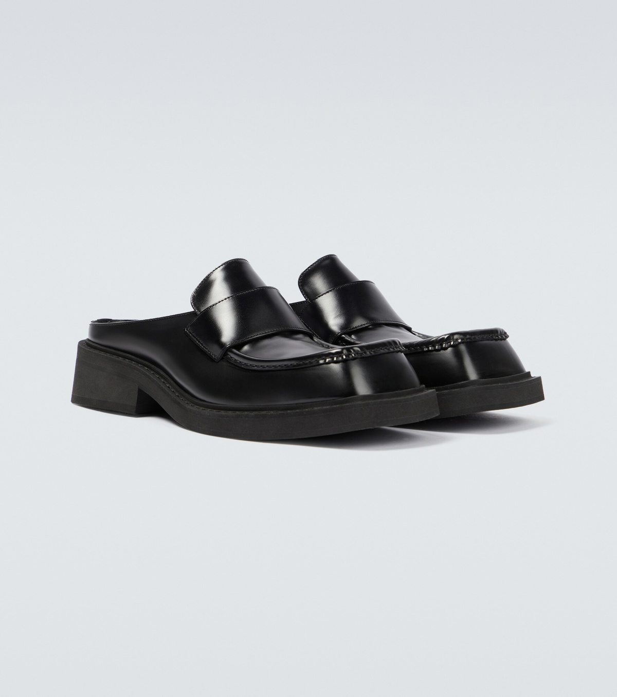 Balenciaga - Inspector leather loafer mules Balenciaga