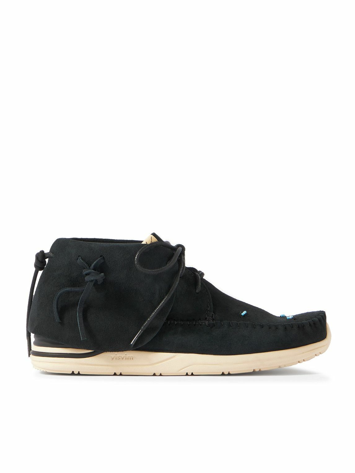 Visvim - FBT Lhamo-Folk Embellished Fringed Suede Ankle Boots