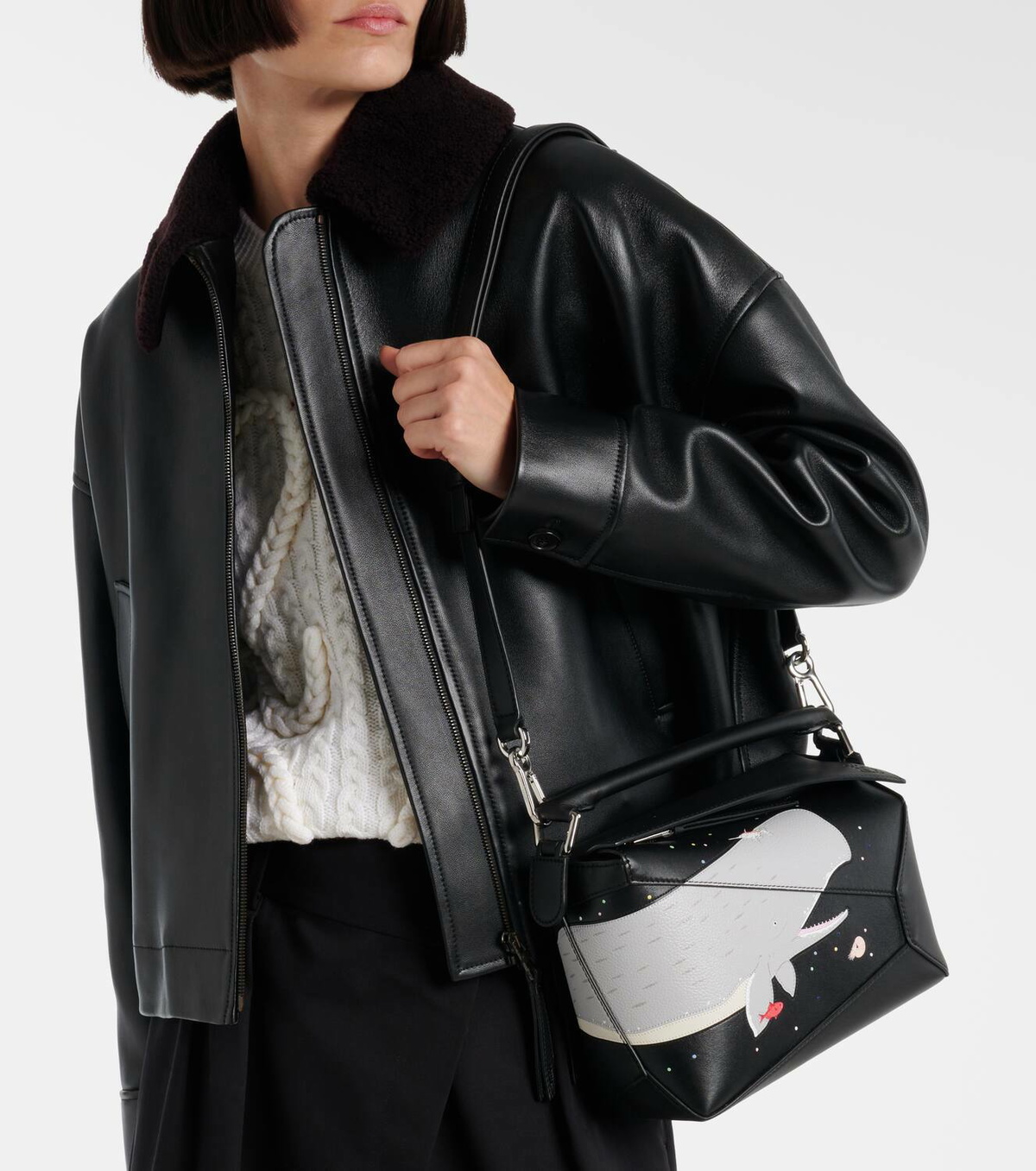 Loewe x Suna Fujita Puzzle Edge Whale Small crossbody bag Loewe