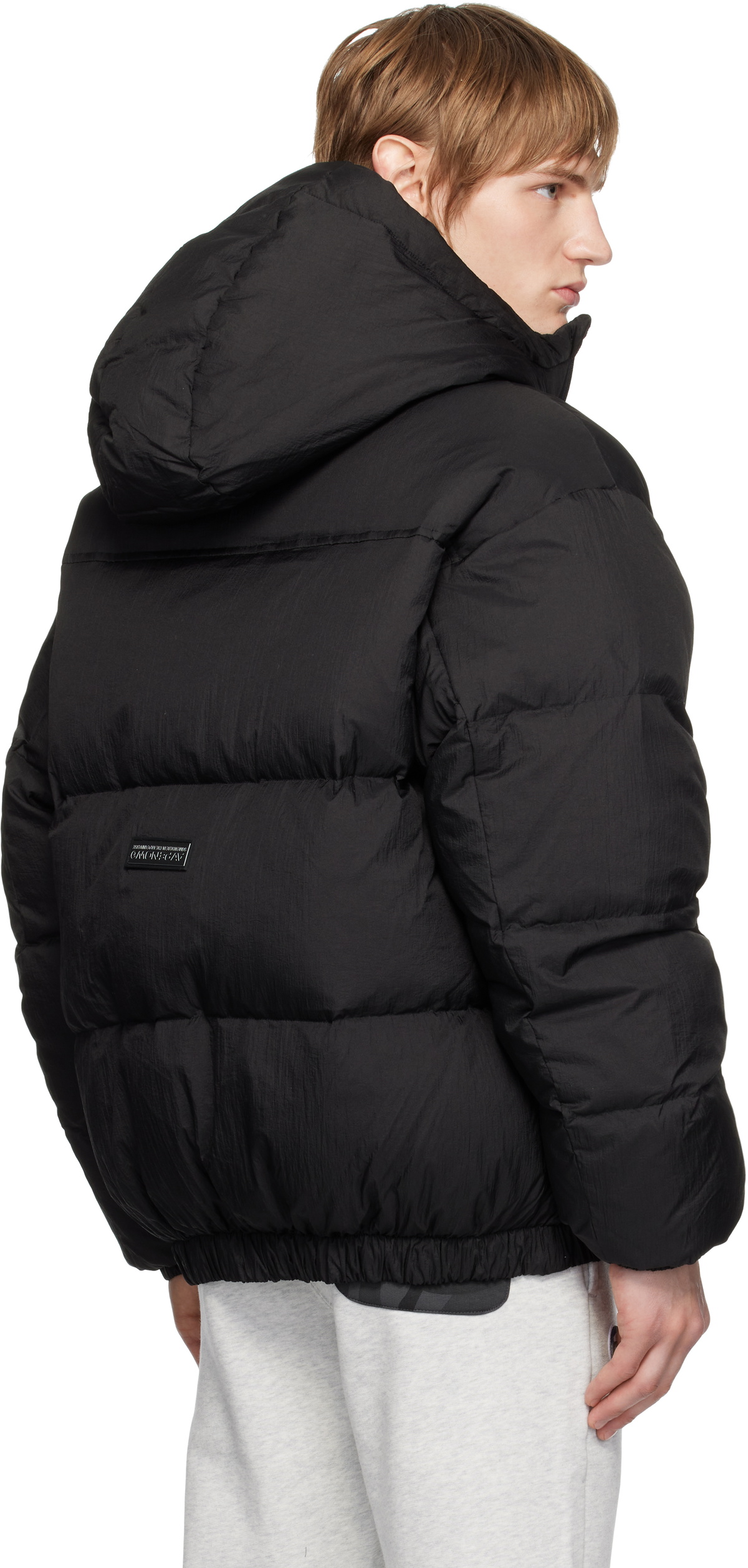 AAPE by A Bathing Ape Black 'AAPE NOW' Hoodie Down Jacket AAPE by