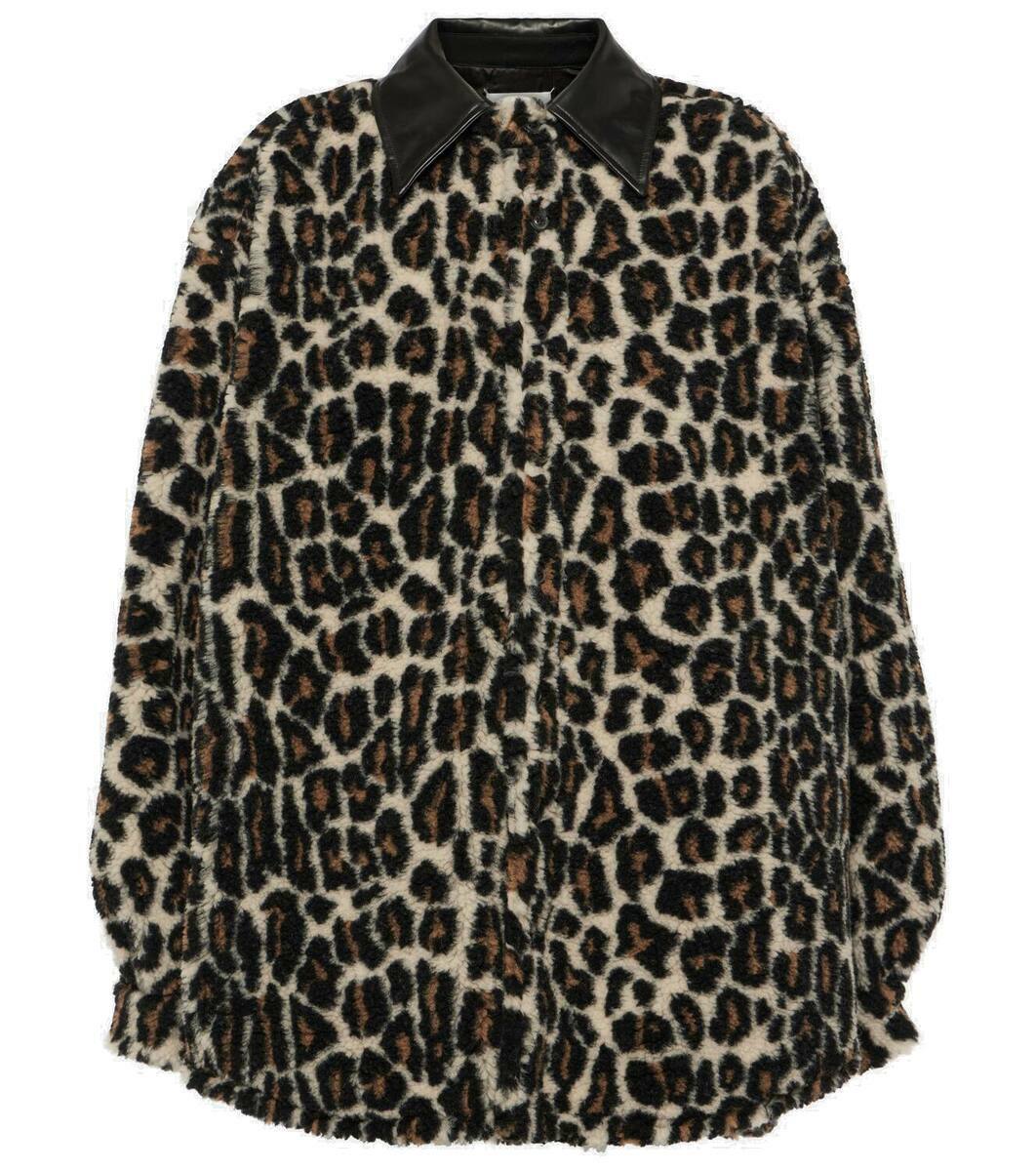 Maison Margiela Leopard-print faux fur shirt Maison Margiela