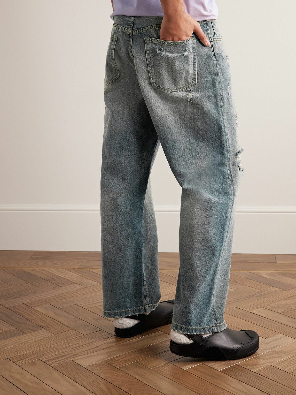 Acne Studios - 1991 Toj Detroit Straight-Leg Belted Distressed